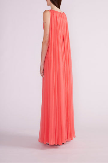 ETTA GOWN CORAL CHIFFON - PRE-ORDER
