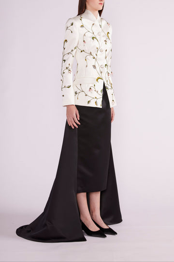 NELI MIDI SKIRT BLACK DOUCHESSE - PRE-ORDER