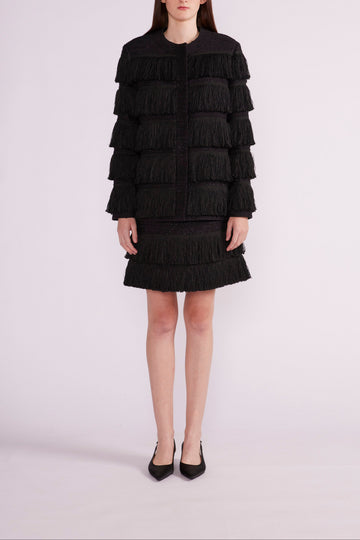 TWILLY MINI SKIRT BLACK TWEED - PRE-ORDER