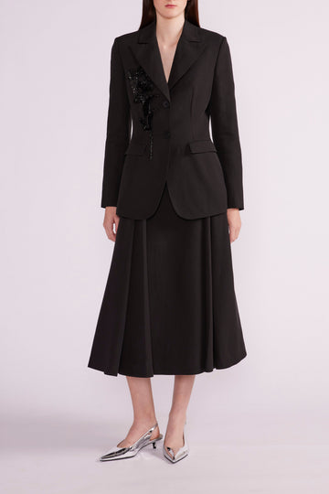 ESTELLE JACKET BLACK LINEN - PRE-ORDER