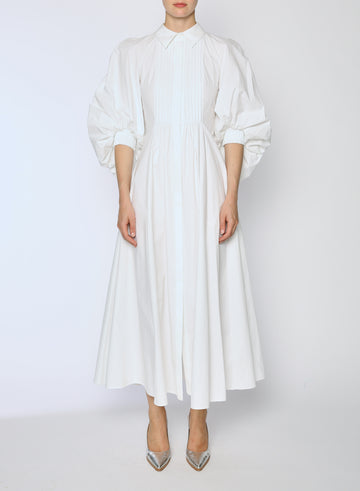 PAT DRESS WHITE COTTON