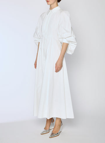 PAT DRESS WHITE COTTON