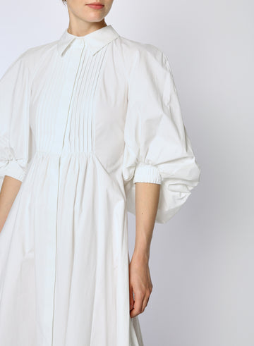 PAT DRESS WHITE COTTON