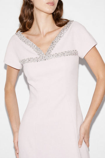 QUINCY GOWN PINK CREPE