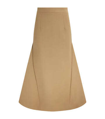 VICKY SKIRT DARK CAMEL TAILORING