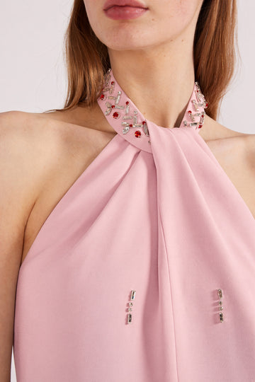 VIC MIDI DRESS PALE PINK SABLE