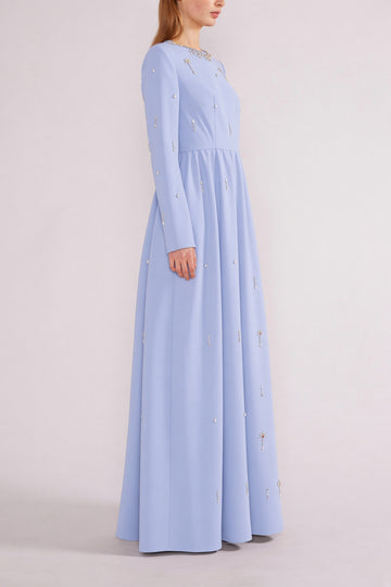 DELPHI GOWN SABLE PALE BLUE