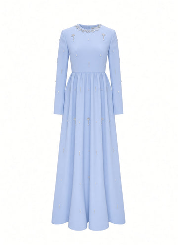 DELPHI GOWN SABLE PALE BLUE