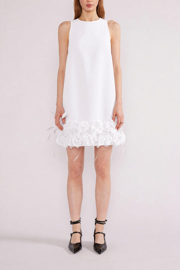 MAIA MINI DRESS IVORY CREPE