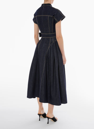 ANDREA DRESS INDIGO DENIM