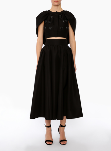 CAREN JACKET BLACK TAFFETA