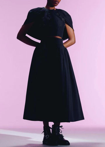GISELLE SKIRT BLACK TAFFETA