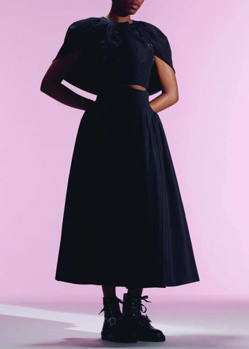 CAREN JACKET BLACK TAFFETA