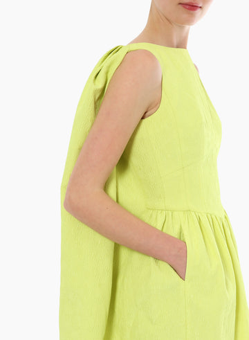 CLIO GOWN WILD LIME JACQUARD