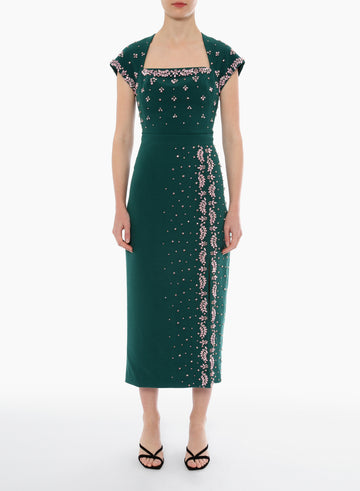GIA SKIRT PEACOCK CREPE