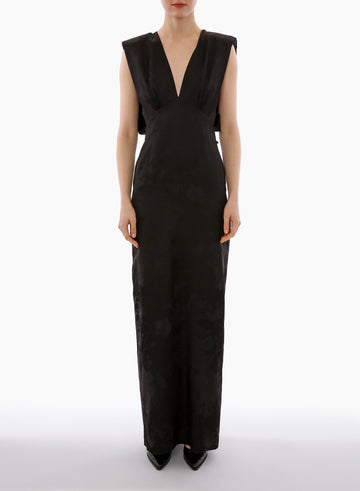 ZINNIA GOWN BLACK JACQUARD