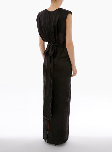 ZINNIA GOWN BLACK JACQUARD