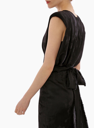 ZINNIA GOWN BLACK JACQUARD