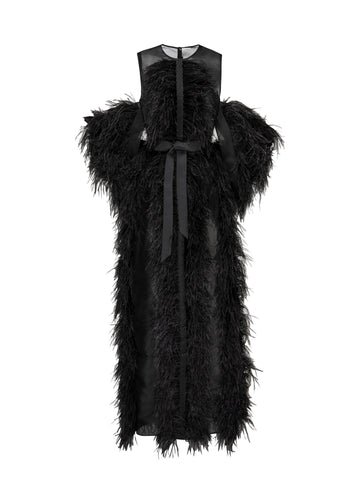 DEBRA GOWN BLACK ORGANZA