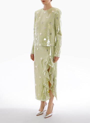 DIANE SKIRT CITRONELLE SEQUIN