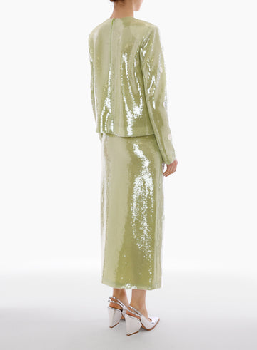 DIANE SKIRT CITRONELLE SEQUIN