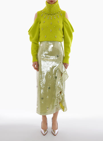 DIANE SKIRT CITRONELLE SEQUIN
