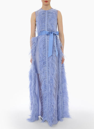 BEAU GOWN CORNFLOWER BLUE ORGANZA