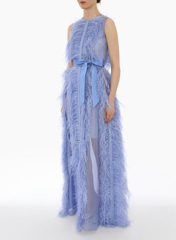 BEAU GOWN CORNFLOWER BLUE ORGANZA