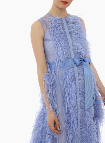 BEAU GOWN CORNFLOWER BLUE ORGANZA