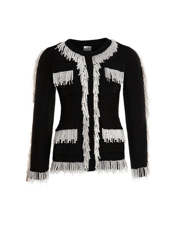 CECIL JACKET TWEED BLACK/WHITE