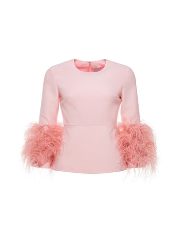 LOLA TOP PINK CREPE