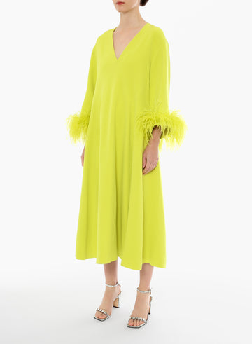 HOUSTON DRESS WILD LIME SABLE