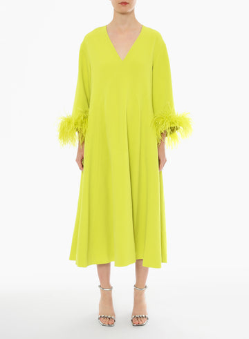 HOUSTON DRESS WILD LIME SABLE