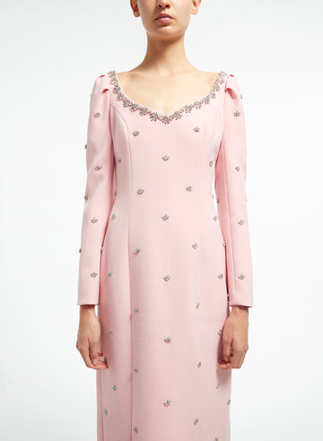 NICO DRESS PINK CREPE