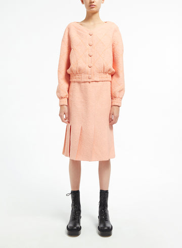 GIADA SKIRT PEACH TWEED
