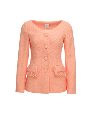 ADELE JACKET PEACH TWEED