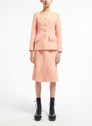 ADELE JACKET PEACH TWEED