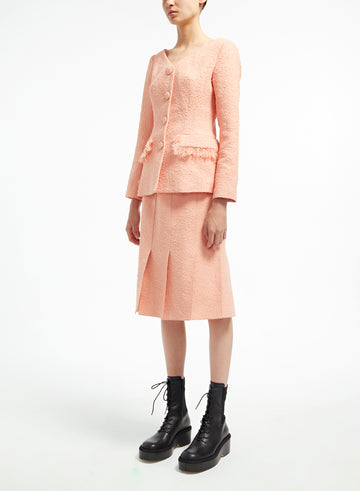 ADELE JACKET PEACH TWEED