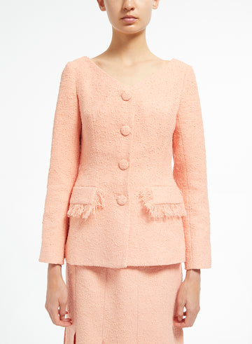 ADELE JACKET PEACH TWEED