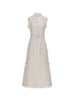 FELICITY DRESS WHITE TWEED