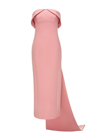 GRETA GOWN PINK QUARTZ DUCHESSE