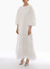 TILDA DRESS WHITE EMBELLISHED CREPE