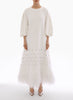 TILDA DRESS WHITE EMBELLISHED CREPE