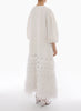 TILDA DRESS WHITE EMBELLISHED CREPE