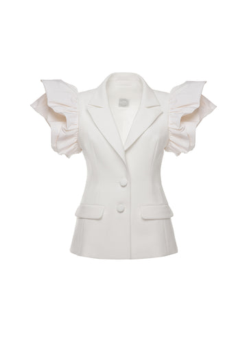 ROSITA JACKET WHITE CREPE