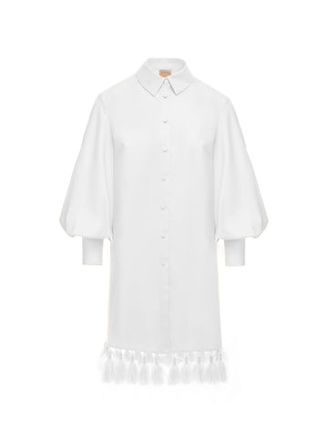IBIZA DRESS WHITE COTTON