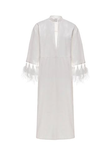 MENORCA CAFTAN WHITE COTTON