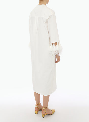 MENORCA CAFTAN WHITE COTTON