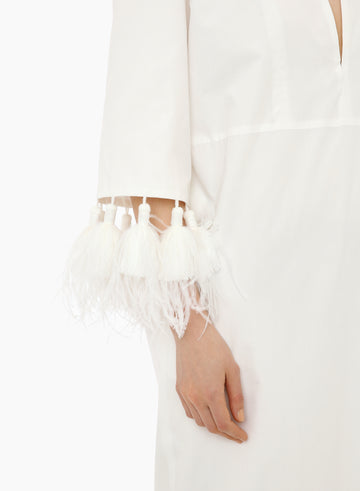 MENORCA CAFTAN WHITE COTTON