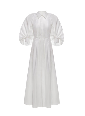 PAT DRESS WHITE COTTON